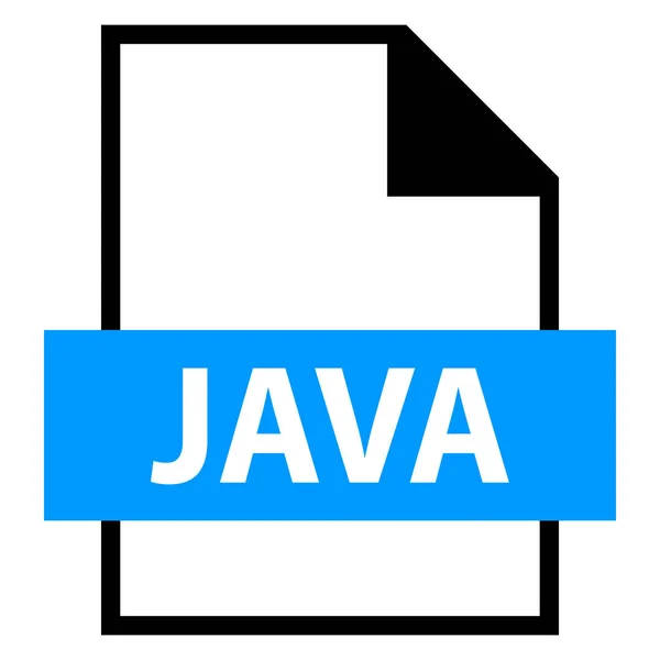 Nombre de archivo Extensión JAVA Type — Vector de stock