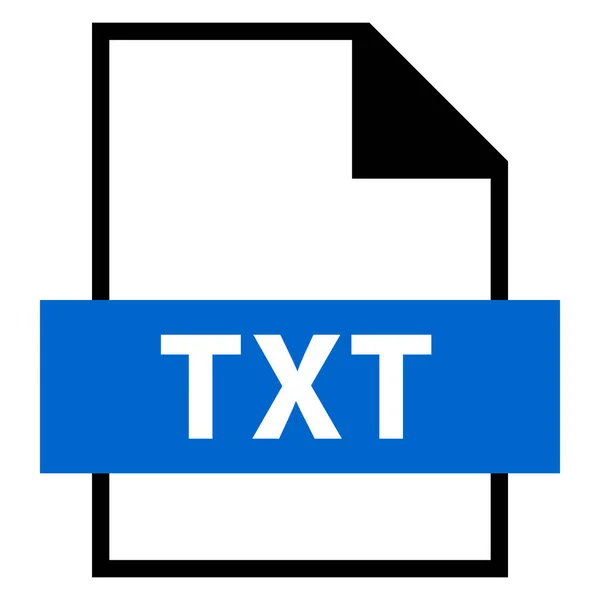 Dateinamenserweiterung txt type — Stockvektor