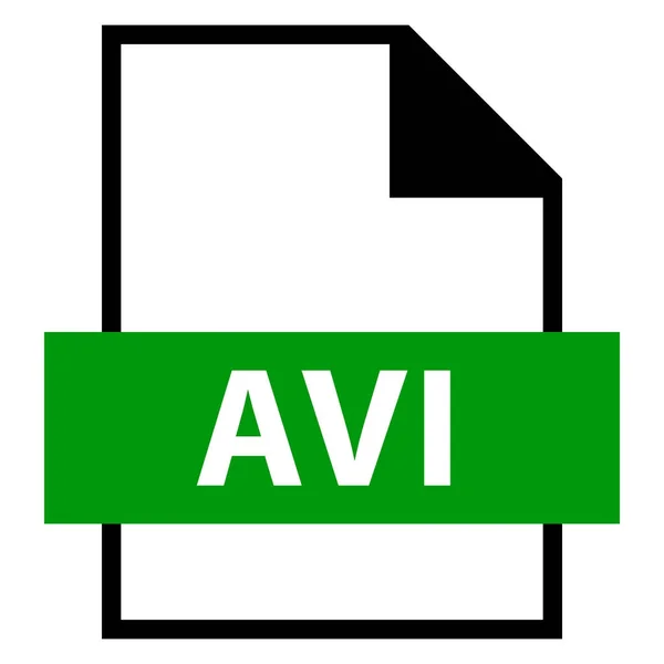 Dateinamenserweiterung avi type — Stockvektor