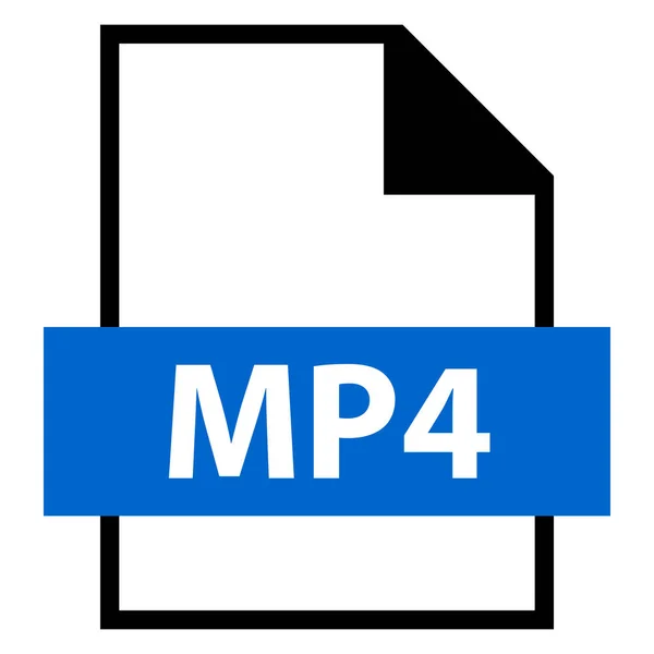 ファイル名拡張子の Mp4 — ストックベクタ