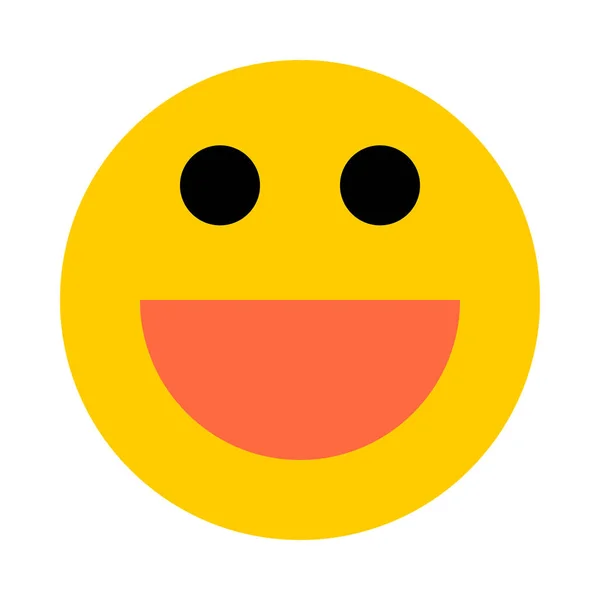 Happy Smiley sourire style plat — Image vectorielle