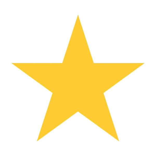 Icône étoile plat favori signe signet bouton — Image vectorielle