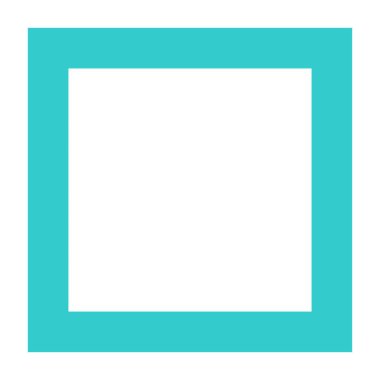 Düz dur simgesi kare işareti arabirimi düğmeye