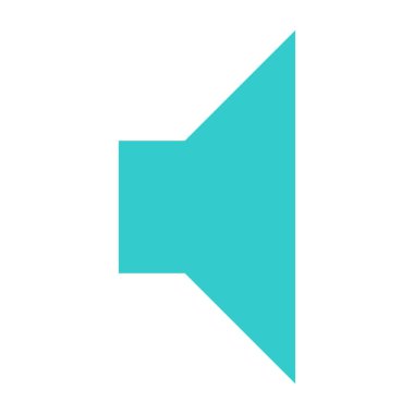 Düz Cilt simgesini hoparlör hoparlör düğmesini