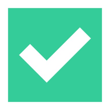 Düz onay işareti simgesi ekleme kare işareti seçim düğmesini