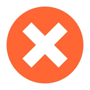 Düz Sil simgesini daire Kaldır işareti dışlama düğmesini