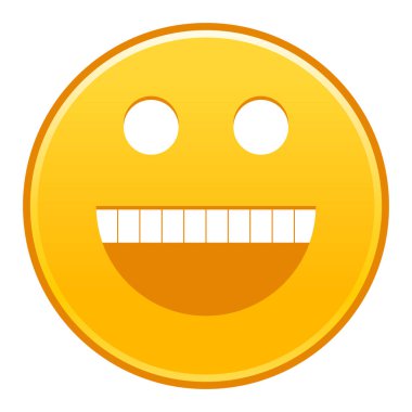 Sarı gülümseyen yüzü neşeli gülen mutlu ifade