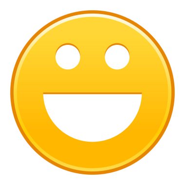 Sarı gülümseyen yüzü neşeli gülen mutlu ifade