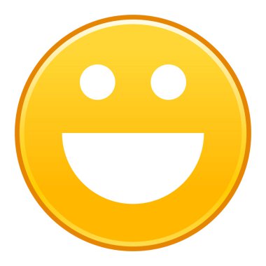 Sarı gülümseyen yüzü neşeli gülen mutlu ifade