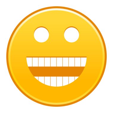 Sarı gülümseyen yüzü neşeli gülen mutlu ifade