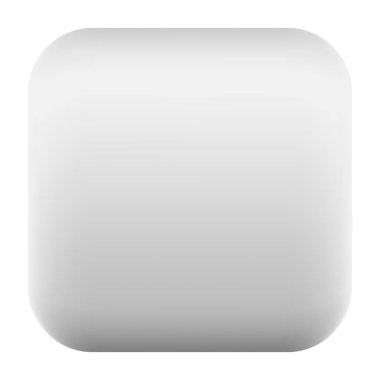 Gri kare düğme boş web Internet simgesi