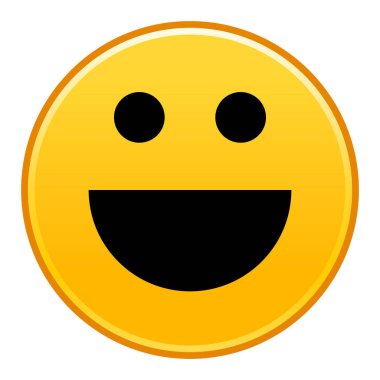 Sarı gülümseyen yüzü neşeli gülen mutlu ifade