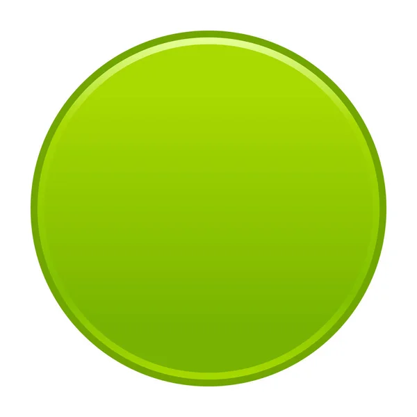 Bouton rond vert icône internet vide — Image vectorielle