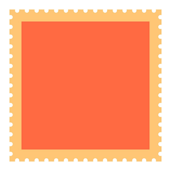 Blank square postage stamp