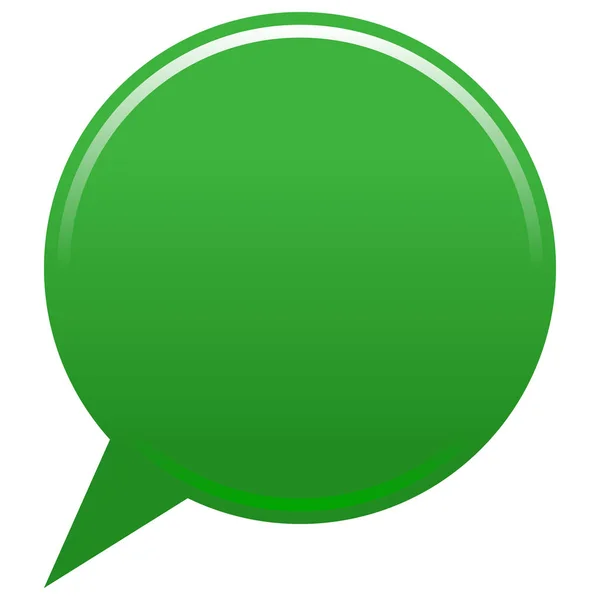 空のマップ ピン緑アプリ アイコン — ストックベクタ