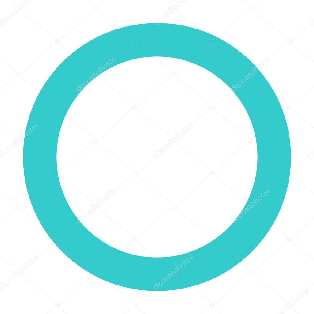 Flat record icon rec sign circle interface button