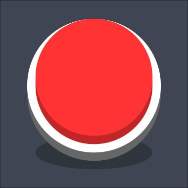 3D düz boş daire Web Internet düğmesini