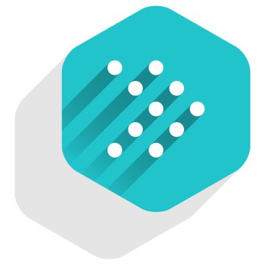 Ok işareti Led dijital altıgen düğmesi