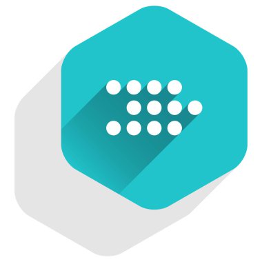 Ok işareti Led dijital altıgen düğmesi