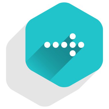 Ok işareti Led dijital altıgen düğmesi