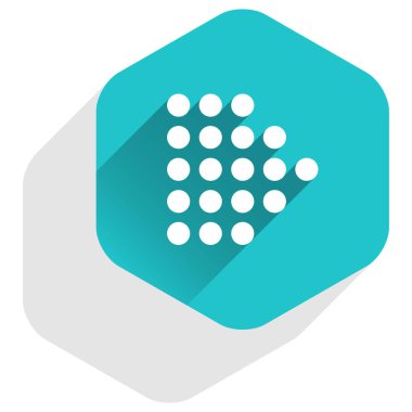 Ok işareti Led dijital altıgen düğmesi