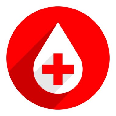 Beyaz damla simgesi ilk yardım bağış işareti