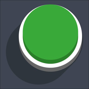 3D düz boş daire Web Internet düğmesini