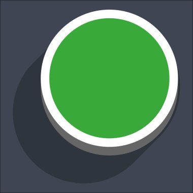 3D düz boş daire Web Internet düğmesini