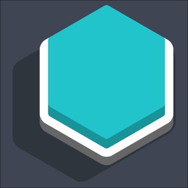 Daire boş altıgen Web Internet düğmesi