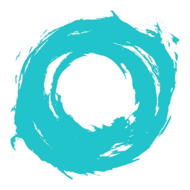 Brushstroke daire formu