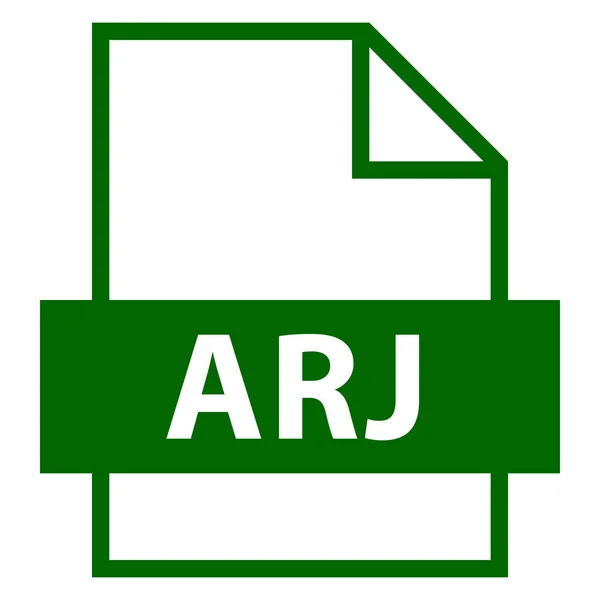 ファイル名拡張子の Arj 型 — ストックベクタ