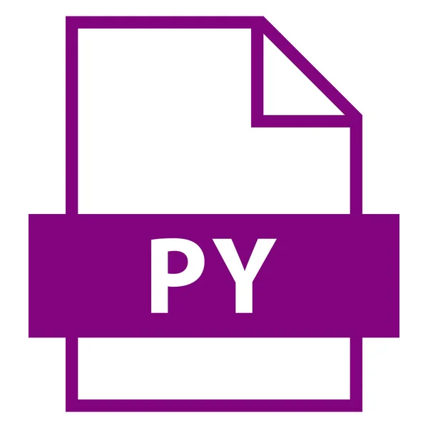 ファイル名拡張子の Py 型 — ストックベクタ