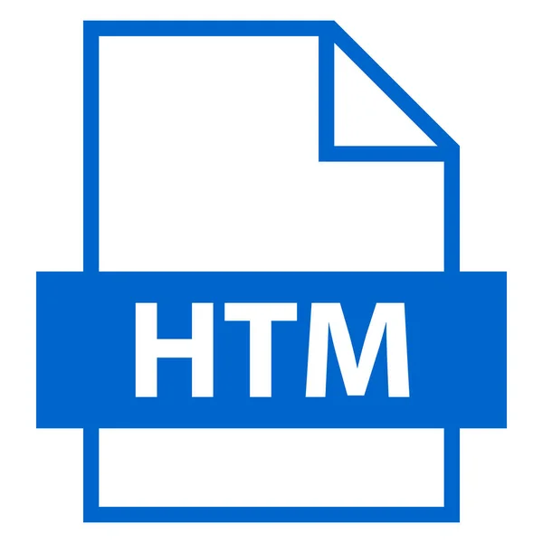 Extensión de nombre de archivo HTM Type — Vector de stock