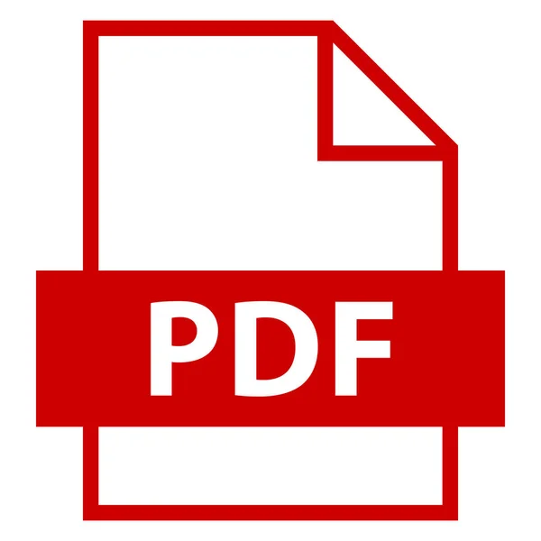 ファイル名拡張子の Pdf 型 — ストックベクタ