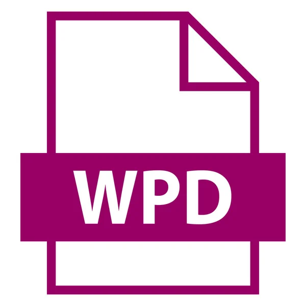 ファイル名拡張子の Wpd 型 — ストックベクタ