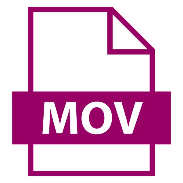 ファイル名拡張子 Mov タイプ — ストックベクタ