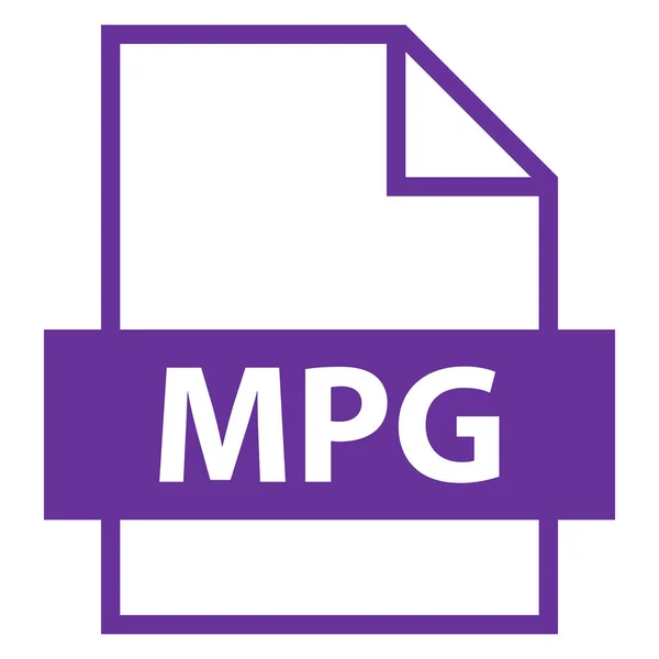 ファイル名拡張子 mpg ファイルの型 — ストックベクタ
