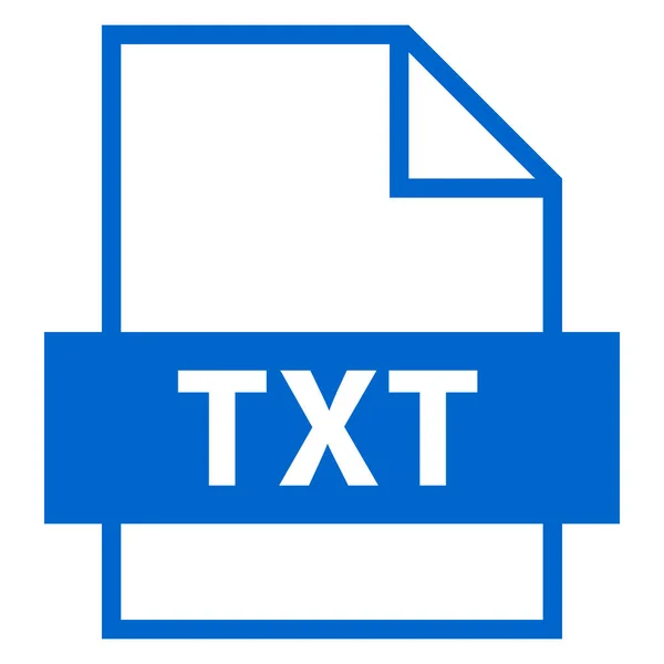 Filnavn Forlengelse av TXT-typen – stockvektor
