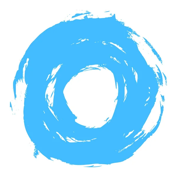 Μορφή μπλε πινελιά κύκλος — Διανυσματικό Αρχείο