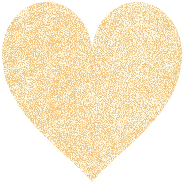 Forme de coeur avec texture de peinture — Image vectorielle