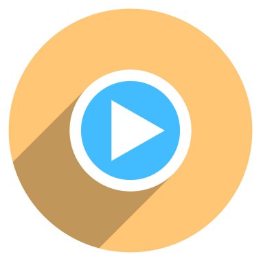 Ok işareti oyun simgesini daire düğmesi