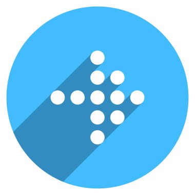 Ok işareti dijital görüntü daire simgesi yol açtı.