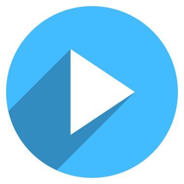 Ok işareti oyun simgesini daire düğmesi