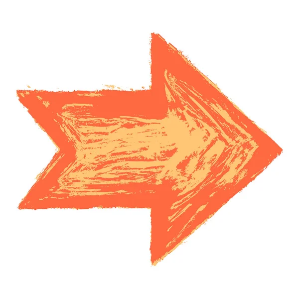 Flecha signo acuarela boceto — Vector de stock