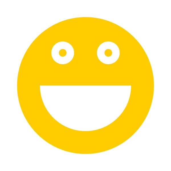 Happy Smiley sourire style plat — Image vectorielle