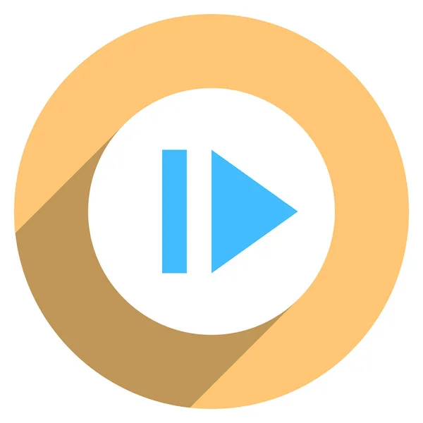 Flèche signe éjecter icône cercle bouton — Image vectorielle