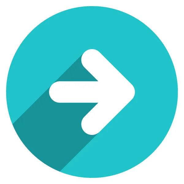 Arrow Sign Circle Icon — Stock Vector