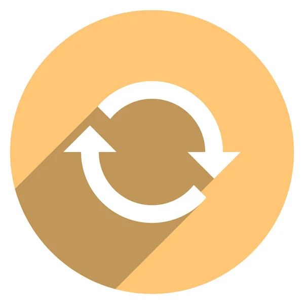 Šipkový ukazatel ikonu kruh tlačítko Aktualizovat — Stockový vektor
