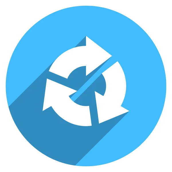 Arrow Sign Repetition Icon Circle Button — Stock Vector