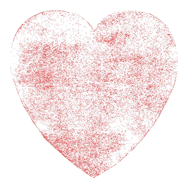 Red Heart signe texture aquarelle — Image vectorielle